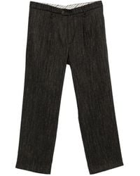 Amaranto - Pleated Straight-Leg Trousers - Lyst