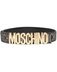 Moschino - Cinturón con letras del logo en jacquard - Lyst
