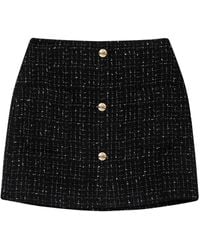 Anine Bing - Mateo Tweed Miniskirt - Lyst