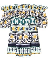 La DoubleJ - Blouse Met Geometrische Print - Lyst