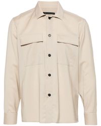 Low Brand - Camisa con bolsillos de parche - Lyst
