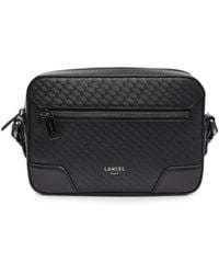 Lancel - Borsa Messenger Charlie Con Logo Goffrato - Lyst