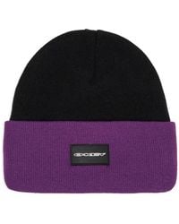 Oakley - Logo-Patch Ribbed-Knit Beanie - Lyst