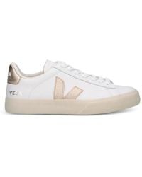 Veja - Campo Logo-Patch Leather Sneakers - Lyst