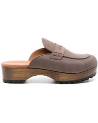 Sarah Chofakian - Mules Mit Blockabsatz - Lyst