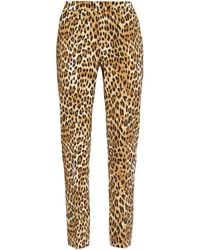 Moschino - Pants With Animal Motif - Lyst