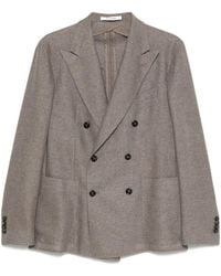 Tagliatore - Mélange-Effect Blazer - Lyst