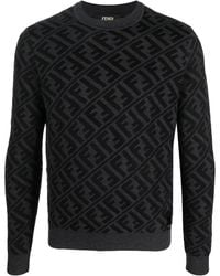 Fendi - Pullover Mit Monogrammmuster - Lyst