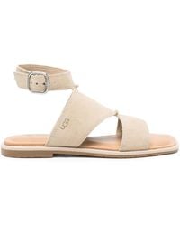 UGG - Delray R 2.400 Ankle-Strap Suede Sandals - Lyst