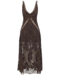 Herskind - Soray Floral-Lace V-Neck Midi Dress - Lyst