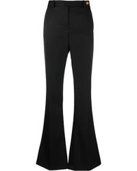 Versace - High-waisted Flared Trousers - Lyst