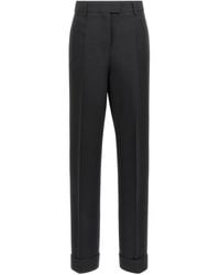 Ferragamo - Stretched Trousers - Lyst