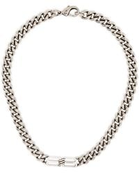 Balenciaga - Bb Icon Gourmette Necklace - Lyst
