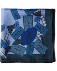 Prada - Schal Mit Print - Lyst
