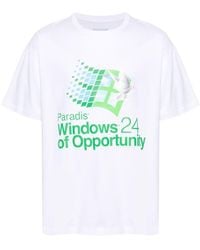 3.PARADIS - Windows Hologram Cotton T-shirt - Lyst