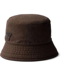 Prada - Cotton Bucket Hat - Lyst