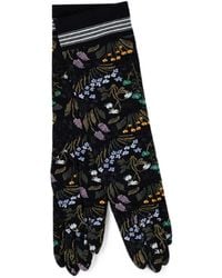 Antipast - Gestrickte Handschuhe Mit Blumenprint - Lyst