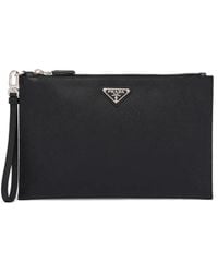 Prada - Pouch Con Logo - Lyst