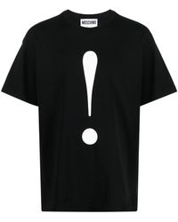Moschino - Katoenen T-shirt Met Ronde Hals - Lyst