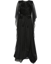 SILK LOVE & LACE - Artemis Sequin-Embellished Maxi Dress - Lyst