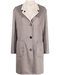 KIRED - Single-breasted Reversible Cashmere Coat - Lyst