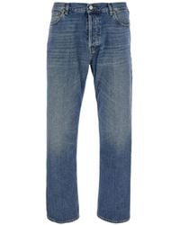 Grifoni - Washed-Effect Straight-Leg Jeans - Lyst