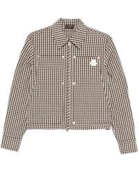 Moncler - Chemise Zippée À Carreaux - Lyst