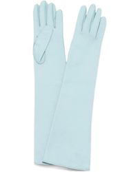 Plan C - Lange Handschuhe Aus Leder - Lyst