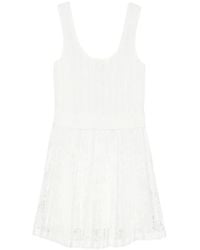 Jonathan Simkhai - Pleated Lace Mini Dress - Lyst