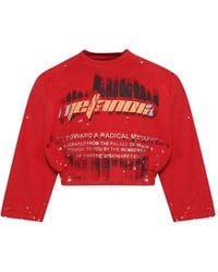 RRR123 - Graphic-Print Crew-Neck Sweatshirt - Lyst