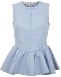 Baum und Pferdgarten - Merja Peplum Sleeveless Top - Lyst
