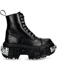 New Rock - Botas M-Wall083C-S4 Con Plataforma Y Cordones - Lyst