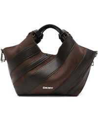 DKNY - Small Paula Panelled Leather-Trim Tote Bag - Lyst