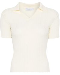 Manuel Ritz - Geribbeld T-Shirt - Lyst