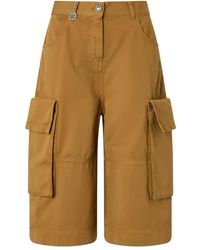 Pinko - Cargo-Pocket Knee-Length Shorts - Lyst