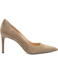 Stuart Weitzman - Stuart Power 85mm スエード ポインテッドトゥ パンプス - Lyst