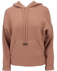 Isaia - Drawstring-Hood Long-Sleeve Hoodie - Lyst