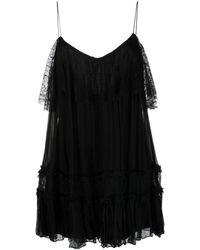 Nissa - Sleeveless Silk Mini Dress - Lyst