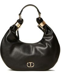 Twinset - Eclipse Crescent-Shape Logo-Detail Shoulder Bag - Lyst
