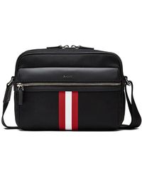 Bally - Tharek Ribbon-Detail Canvas Messenger Bag - Lyst