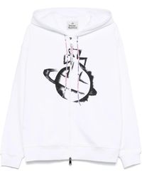Vivienne Westwood - Hoodie Met Rits En Orb-Print - Lyst