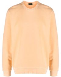 Zanone - Round-neck Cotton Sweatshirt - Lyst