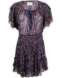 Isabel Marant - Abito Corto Florise A Fiori - Lyst