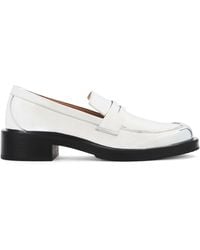 Stuart Weitzman - Metallic Calf Leather Loafers - Lyst