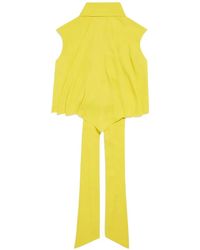Balenciaga - Pussy-Bow Draped Blouse - Lyst