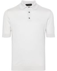 Dell'Oglio - Fine-knit Cotton Polo Shirt - Lyst