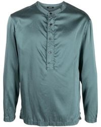 Tom Ford - Half-Button Silk Shirt - Lyst