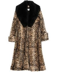 Nour Hammour - Manteau Nina À Imprimé Tigre - Lyst