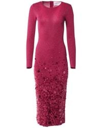Carolina Herrera - Paillette-Embellished Midi Dress - Lyst