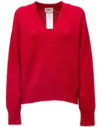 Weekend by Maxmara - V-Neck Drop-Shoulder Sweater - Lyst